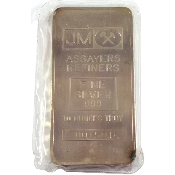 10oz Johnson Matthey Vintage TD Bank .999 Silver Bar, SN: 001501. Mintage of <500! (Tax Exempt)