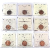 Image 1 : 1-cent 1943-1955 ICCS MS63 & MS64 Red. 9pcs