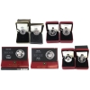 Image 1 : RCM Bulk Lot of Cased Silver Dollars 1911 to 2012 Proof & BU Silver Dollars. 8pcs.
