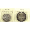 Image 2 : 50-cent 1949 Hoof Over 9 VF30 & Silver $1 1961 MS64 ICCS. 2pcs