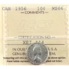 Image 1 : 10-cent 1956 ICCS MS66