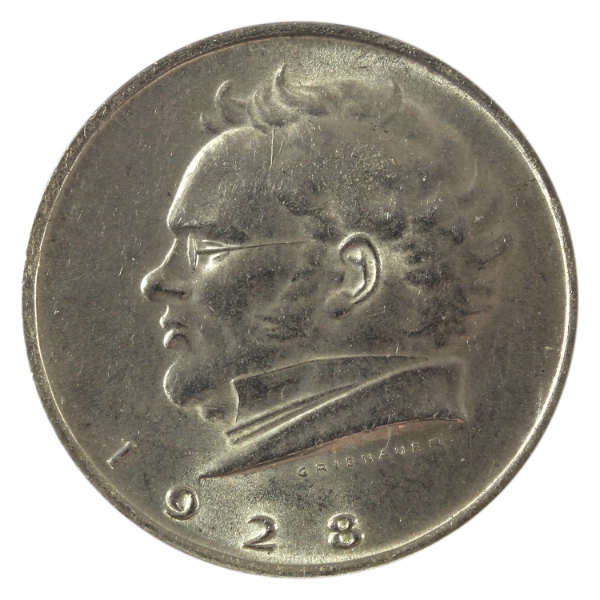 Austria Silver 1928 2 Shillings BU