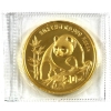Image 1 : China Gold 1990 50 Yuan Large Date Panda 1/2oz .999 Fine Gold Coin (Tax Exempt)