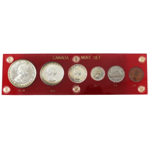 1957 Proof Like Set in Vintage Holder. 
