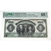 DC-18d 1911 $1 PMG GEM UNC65 EPQ Various-Boville Black Line Series L-T SN: 856728P ppA 