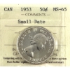 Image 1 : 50-cent 1953 SD ICCS MS65