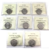 Image 2 : 25-cent 2001P, 2003P New Effigy, 2003P, 2007, 2008, 2009, 2010 & 2011 Caribou ICCS MS66. 8pcs