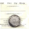 Image 1 : 25-cent 1941 ICCS MS64