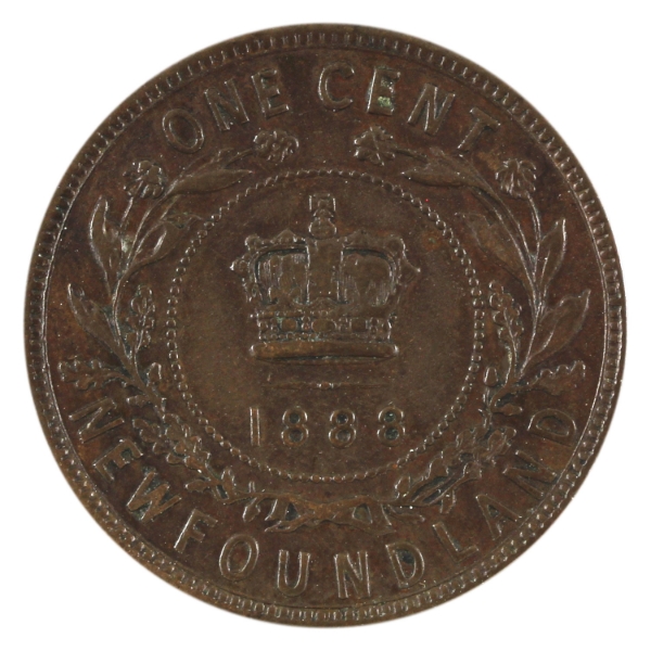 Newfoundland 1-cent 1888 VF-EF