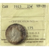 Image 1 : 25-cent 1915 ICCS VF20