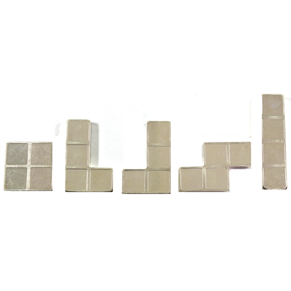 5x 1oz Niue 2023 $2 Tetris Tetrimino Blocks .999 Fine Silver Bars. 5pcs. (Tax Exempt)