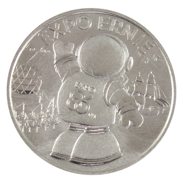1/2oz Expo 86 Expo Ernie .999 Fine Silver Round (Tax Exempt)