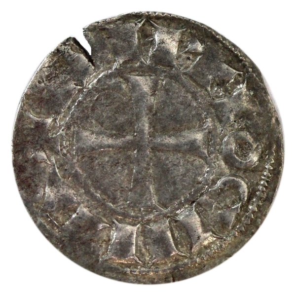 Ancient Rome-Antioch, Crusader 1163-1188 AD Bohemond III Silver Denarius EF-AU