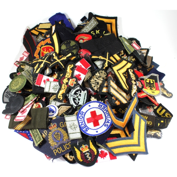 Bulk Collection of Approximately 320x Assorted Patches; Canadian & USA Military, Army, RCMP & More 