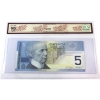 Image 2 : RADAR BC-62b-N1-ii 2002 $5 2 Digit RADAR BCS GEM UNC65 Original Jenkins-Dodge SN: HOS9000009