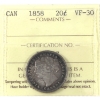 Image 1 : 20-cent 1858 ICCS VF30