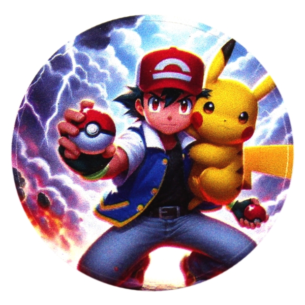  1oz Pokémon Catching Them All In Heaven .999 Fine Colourized Silver Round (Tax Exempt)