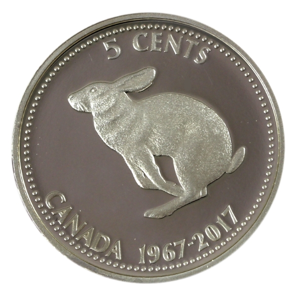 5-cent 1967-2017 Silver PR