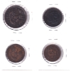 Image 2 : Bank of Upper Canada 1844 & 1854 Half Penny, 1852 One Penny & 1871 1-cent Tokens. 4pcs.