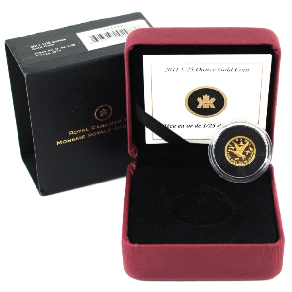 2011 Gold 50-cent Canada Geese 1/25oz .9999 Fine Gold Coin (Tax Exempt)