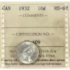 Image 1 : 10-cent 1932 ICCS MS62