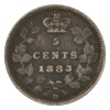 Image 1 : 5-cent 1883H Obv 5 F-VF