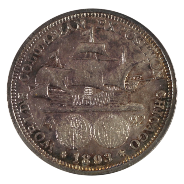 USA Silver 1893 Half Dollar Columbian Expo MS60