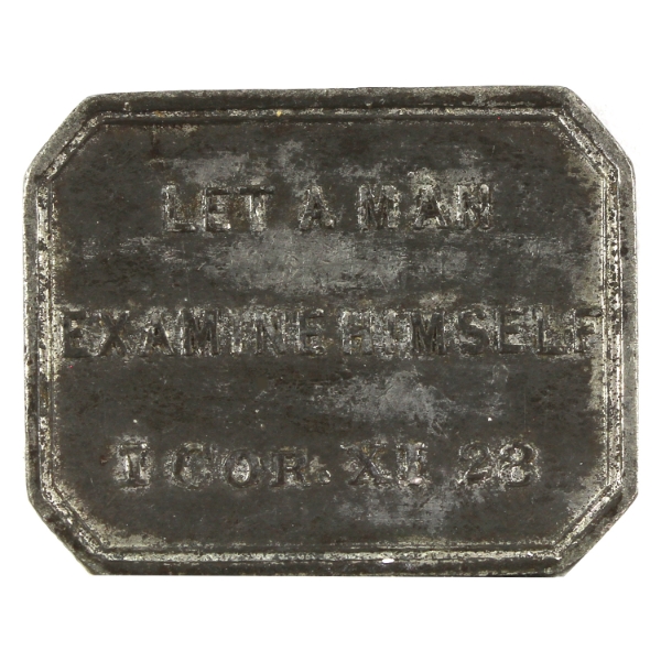 1846 Fergus Melville Church Rectangular Token
