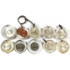 Image 1 : Bulk Lot of Paperweights, Pendants, & Keychains Made of Coins Encapsulated in Resin. 10pcs.