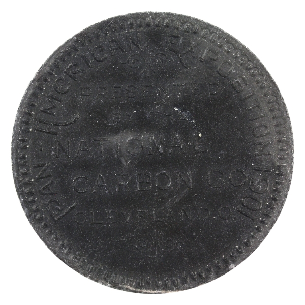 1901 Pan-Am Expo 'Eveready c. 1906' National Carbon Company Cleaveland, Ohio Graphite Carbon 46.5mm.