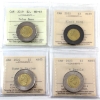 Image 1 : $2 2019, 2022 Black Ring, 2022 Summit Series & 2023 4 Pearls ICCS MS65. 4pcs. 