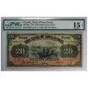 Image 1 : 550-28-22 1929 $20 Bank of Nova Scotia PMG F15 McLeod-Moore SN: 465552 ppB