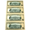 Image 2 : 2004 USA $10 Star Notes Uncut Sheet of 4 Notes in Informative Paper Holder 