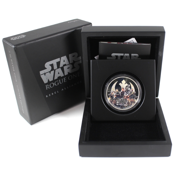 Niue Silver 2017 $2 Star Wars Rogue One: Rebel Alliance .999 Fine Silver Coin (Tax Exempt)