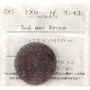 Image 1 : 1-cent 1904 ICCS MS63 Red & Brown