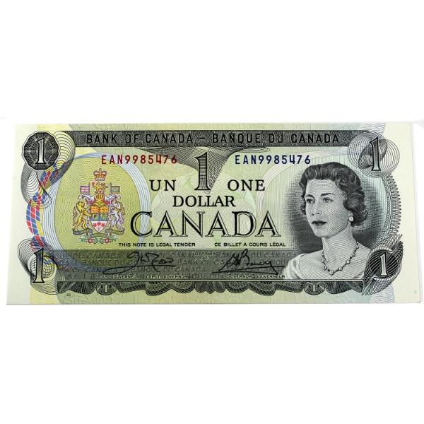 BC-46b 1973 $1 UNC or Better Crow-Bouey SN: EAN9985476