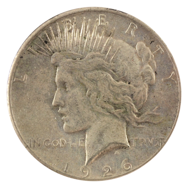 USA Silver 1926S Peace Dollar