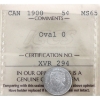 Image 1 : 5-cent 1900 Oval 0 ICCS MS65 
