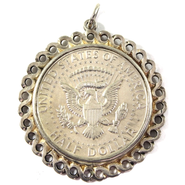USA 1964 Half Dollar in Bezel