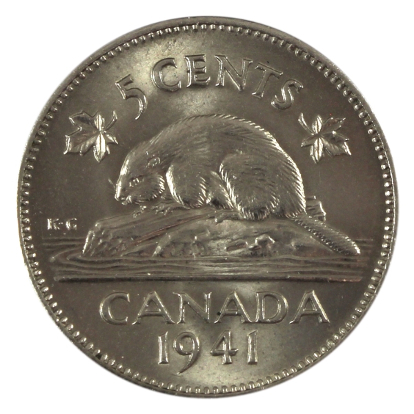 5-cent 1941 BU