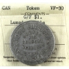 Image 1 : Lumsden Mills Lumber and General Merchant 'Good For $1' Token ICCS VF30