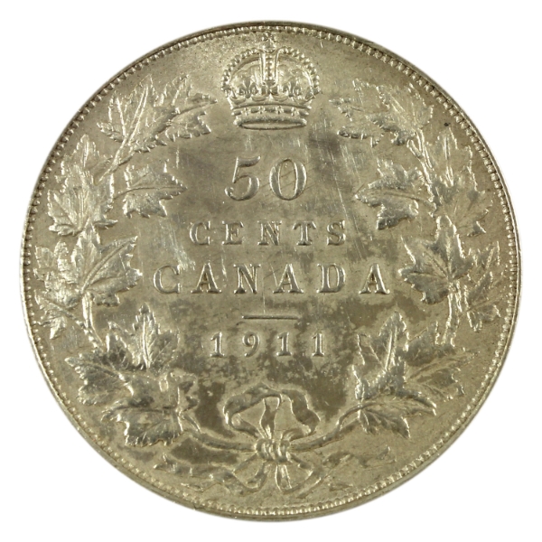 50-cent 1911 Almost UNC (Scratched)