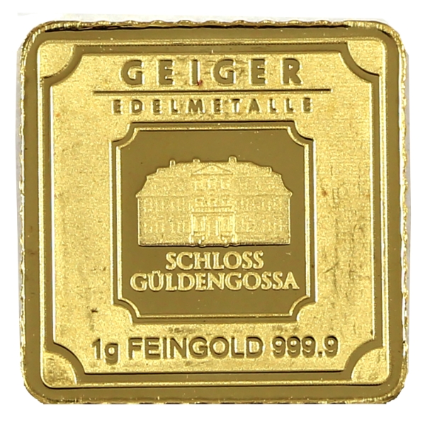1g Geiger Edelmetalle .9999 Fine Gold Bar (Tax Exempt) — image 45