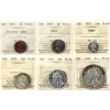 Image 1 : 1955 Proof Like Set ICCS PL64 to PL65 in 6-Pocket Sheet. 6pcs.