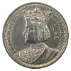 Image 1 : USA Silver 1893 Columbian Expo Quarter, Queen Isabella UNC+