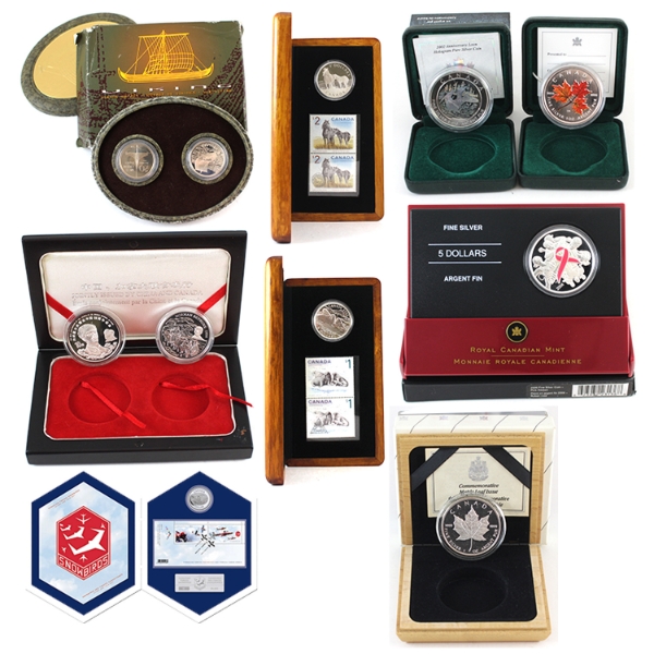 1989-2006 Bulk Collection of Coin and Stamp Sets & Joint Mint Issued Coin Sets. 9pcs. 
