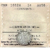 Image 1 : 5-cent 1882H ICCS AU58