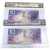 Image 1 : 2x BC-68aA 2005 $5 Replacement BCS AU58 & CUNC62 Original Jenkins-Dodge Printed 2007. 2pcs.