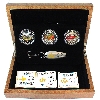 Image 1 : 2016 $20 Canadian Salmonids Fine Silver 3-Piece Set w/ a Len Thompson Fishing Lure (Tax Exempt)