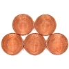 Image 2 : 5x 1oz Assorted Safety in Numbers .999 Fine Copper Rounds. 5pcs